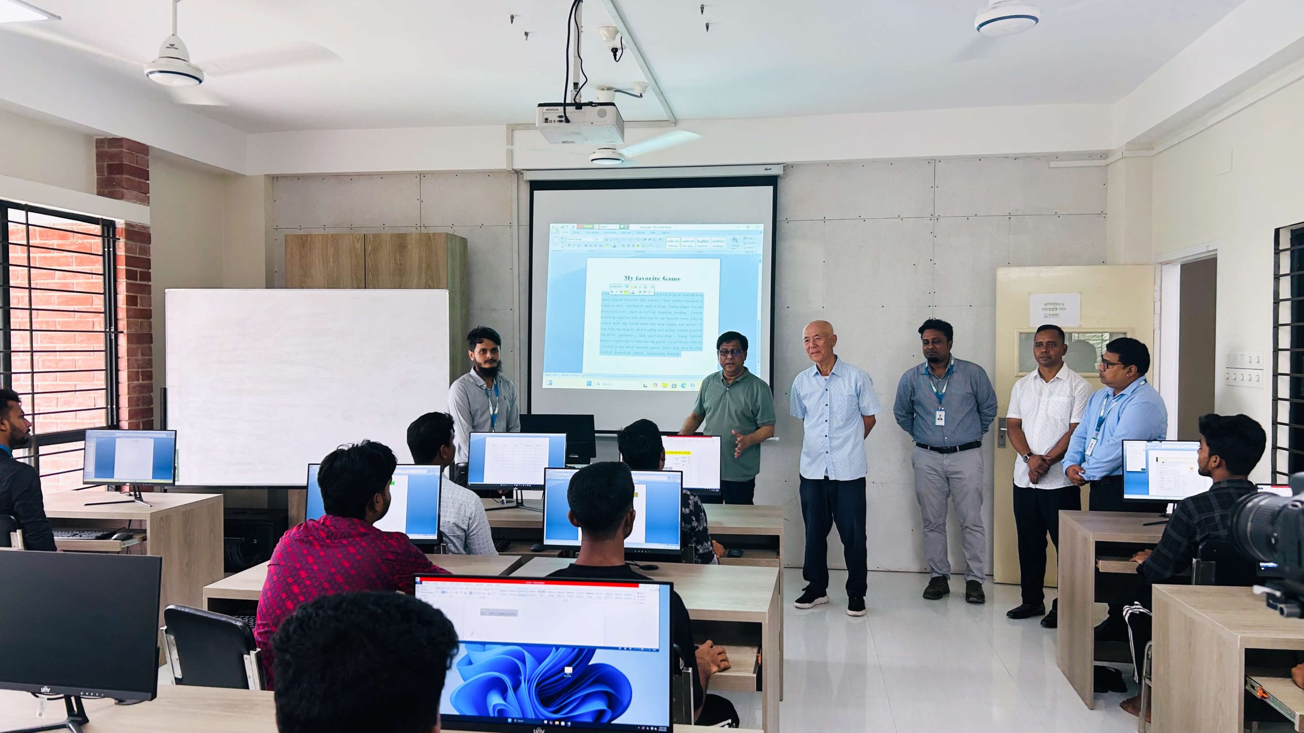 Foreign Deligates Visit – 28/08/2026 – Kalam Mondal IT Lab